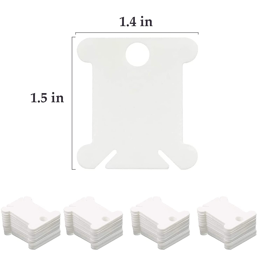 50/100Pcs Plastic Floss Bobbin - Embroidery Floss ulasan dan harga