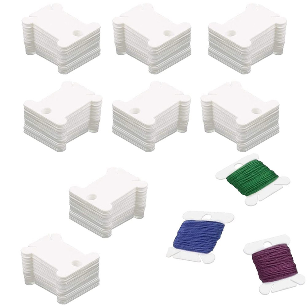 50/100Pcs Plastic Floss Bobbin - Embroidery Floss ulasan dan harga