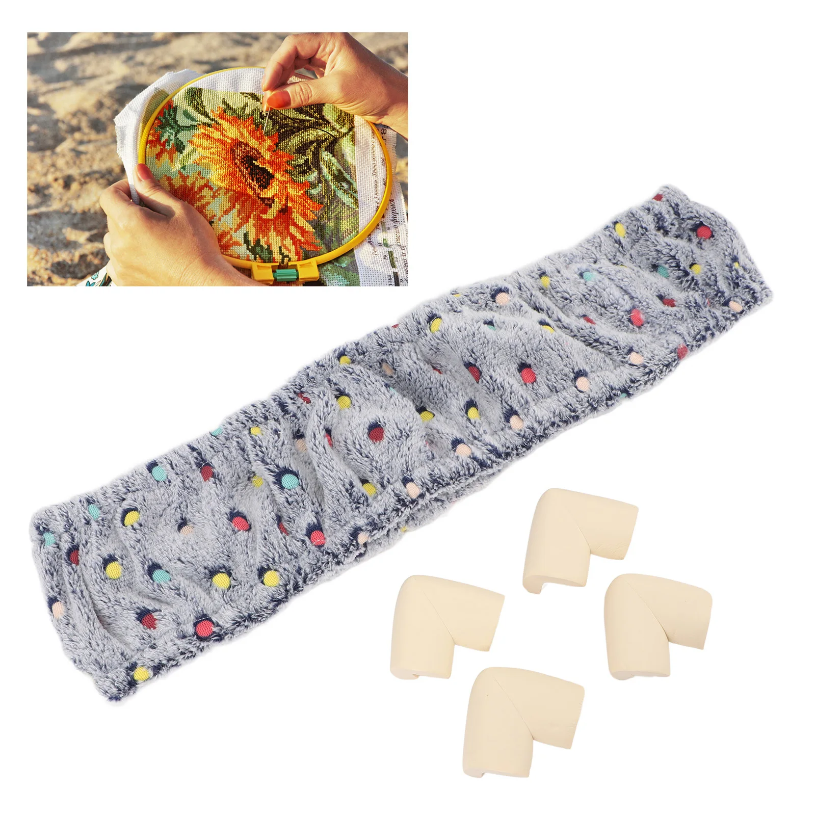 Rug Hooking Frame Cover Elasti - Punch Needle Handle ulasan dan harga