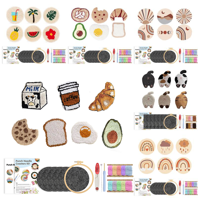 GATYZTORY Punch Needle Coaster - Punch Needle Handle ulasan dan harga