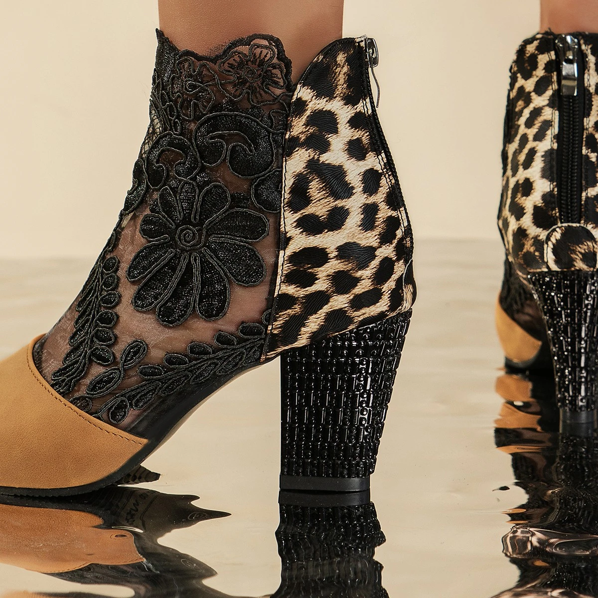 Sexy Women's Mesh Breathable S - Embroidery Design ulasan dan harga