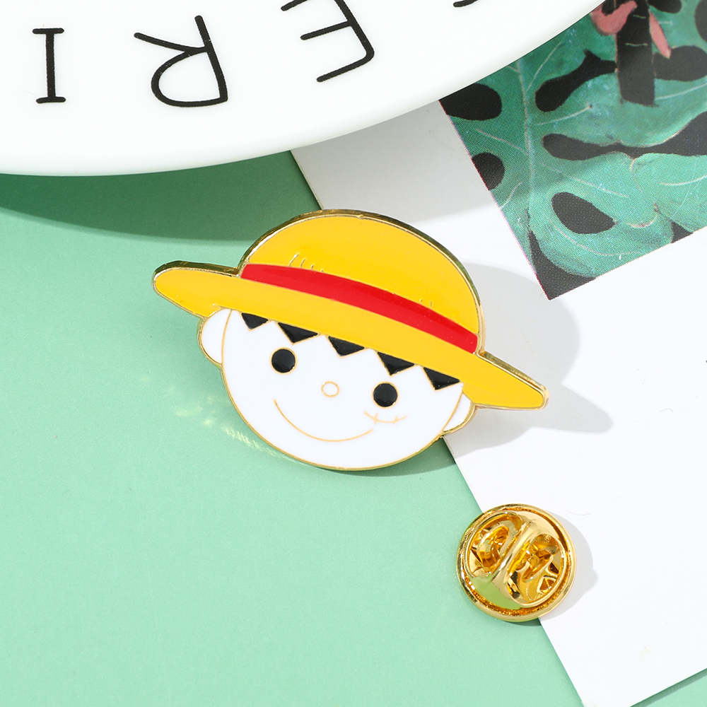 One Piece Brooch Anime Cartoon - Embroidery Illustration ulasan dan harga
