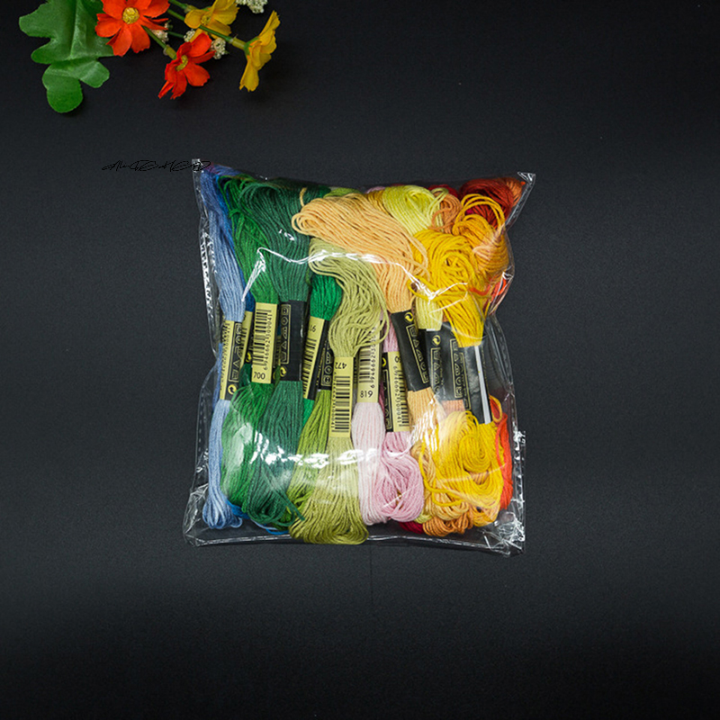 24/100/50 Multicolor Cross Sti - Embroidery Floss ulasan dan harga
