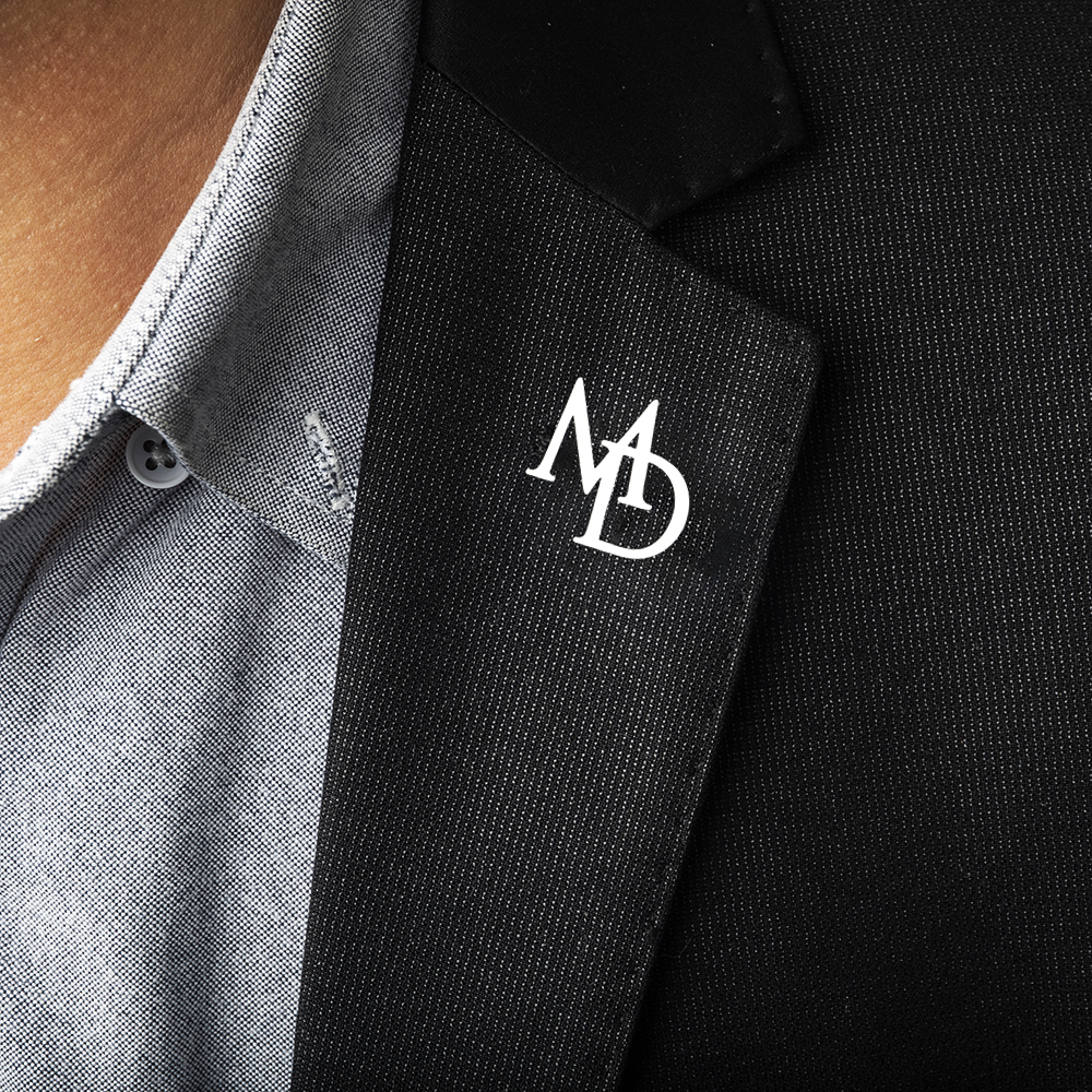 Tangula Custom Initials Brooch - Embroidery Name ulasan dan harga