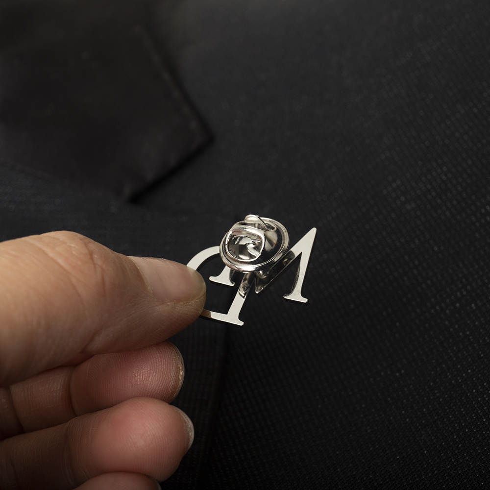 Tangula Custom Initials Brooch - Embroidery Name ulasan dan harga