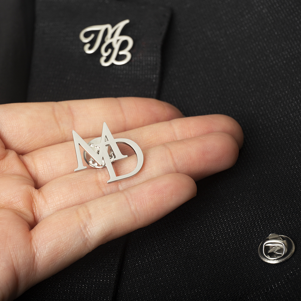 Tangula Custom Initials Brooch - Embroidery Name ulasan dan harga