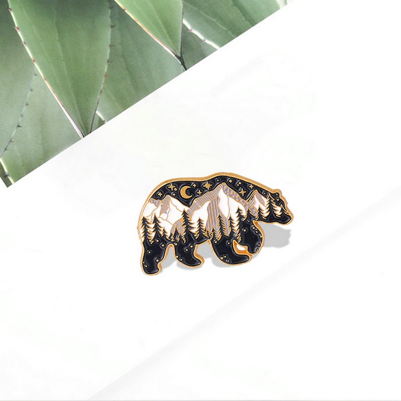 Mama Papa Bear Enamel Pins Cus - Embroidery Love ulasan dan harga
