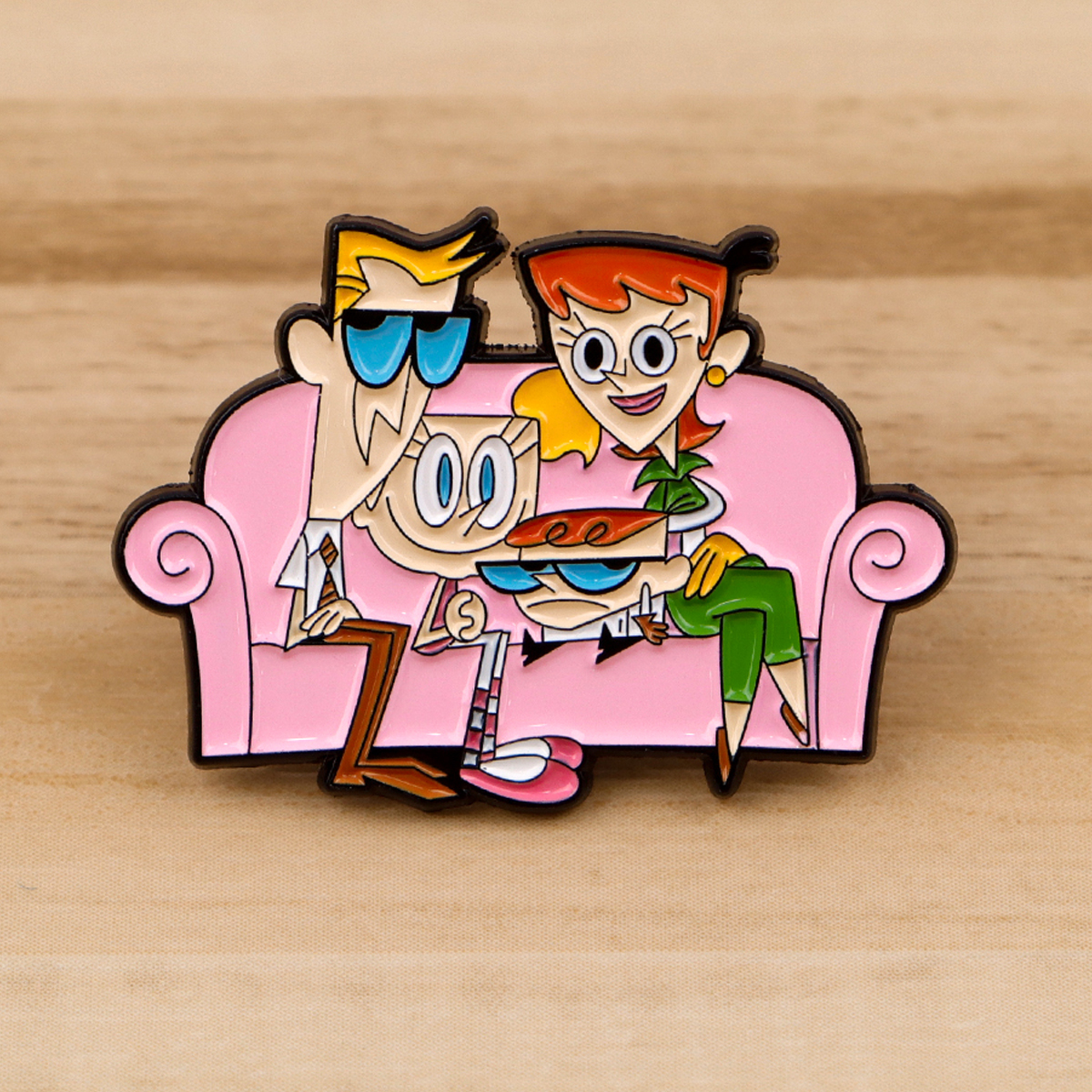 Cartoon Family Enamel Pin Badg - Embroidery Illustration ulasan dan harga