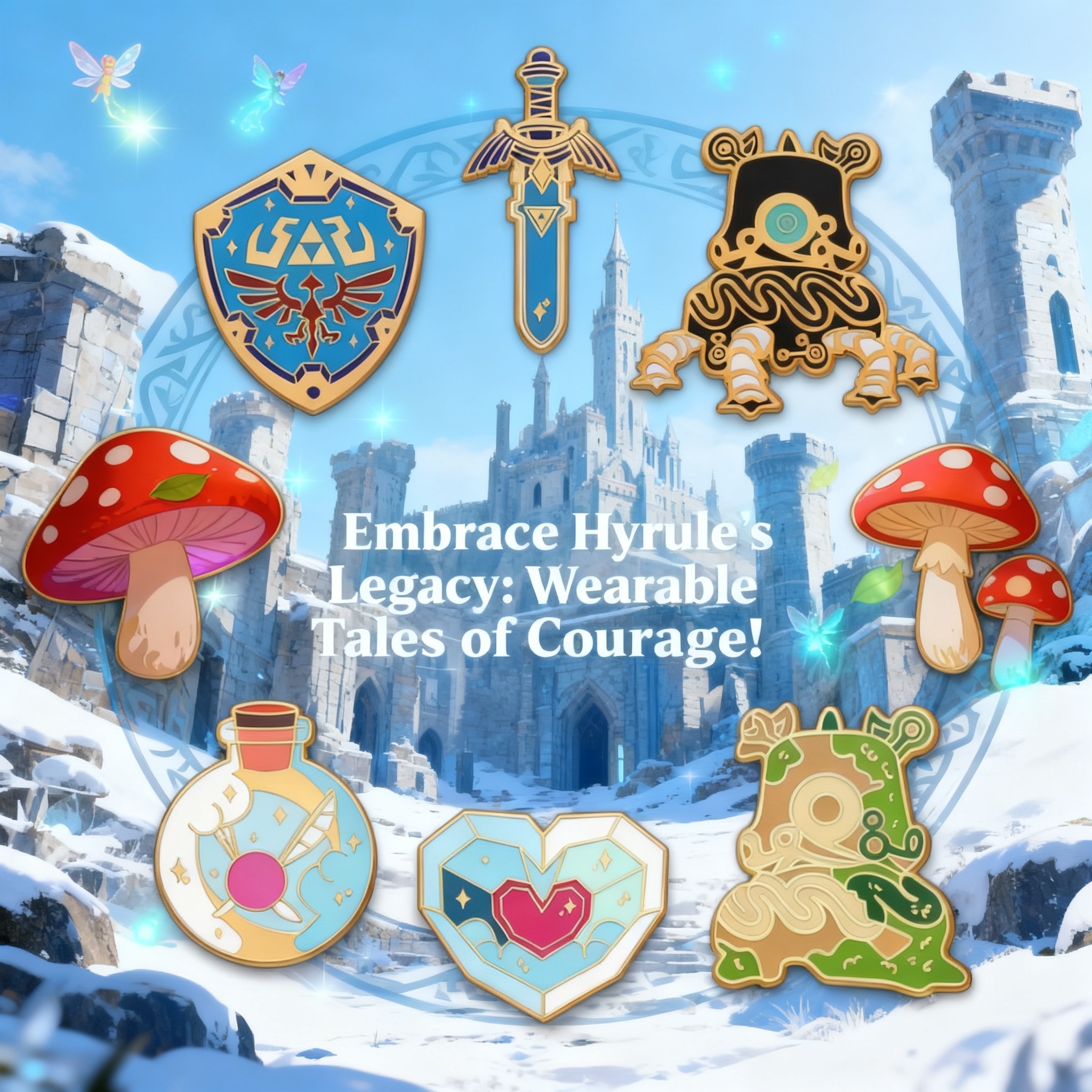 Cute Game Series Love Enamel P - Embroidery Illustration ulasan dan harga