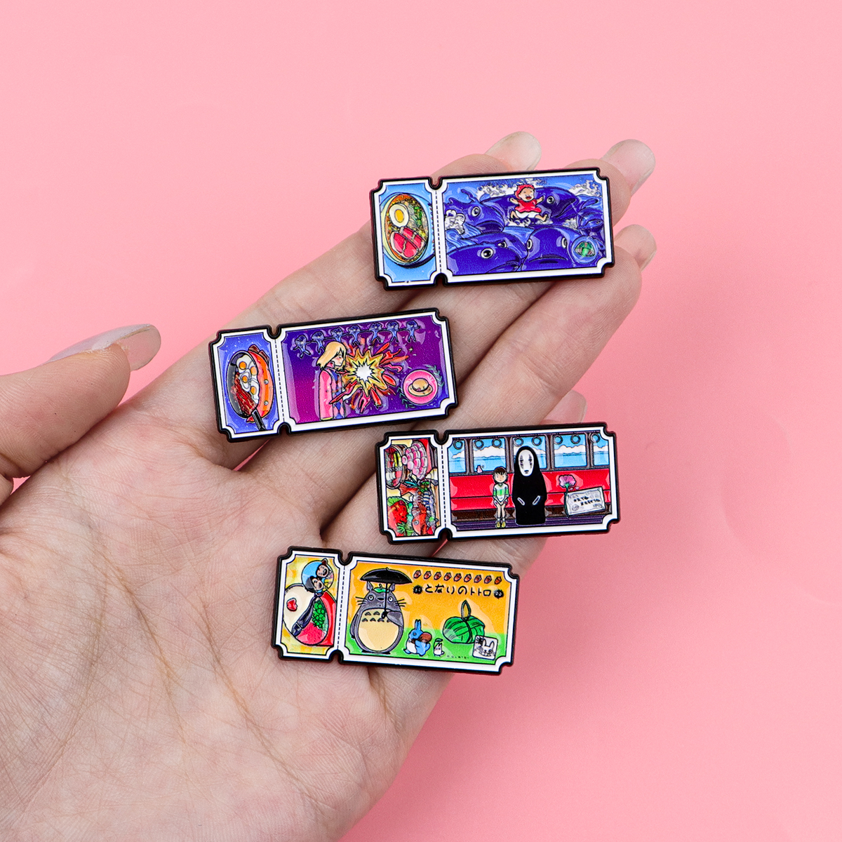 Anime Movie Enamel Pin Cartoon - Embroidery Illustration ulasan dan harga