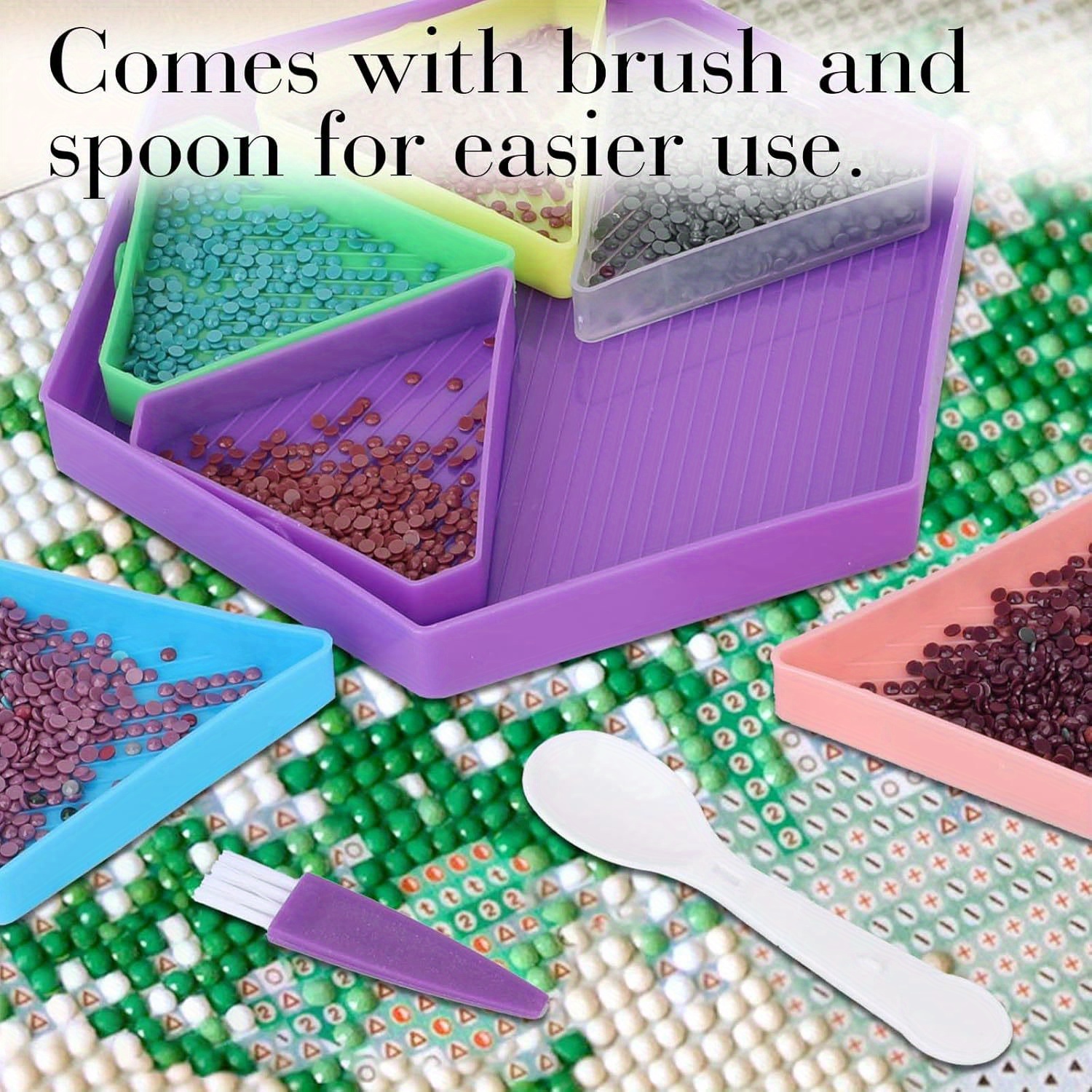 9PCS New Diamond Painting Tray - Embroidery Kit Starter ulasan dan harga