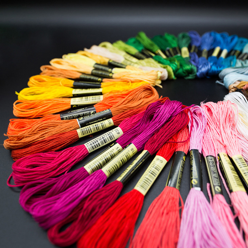 C 24/100/50 Multicolor Cross   - Embroidery Floss ulasan dan harga
