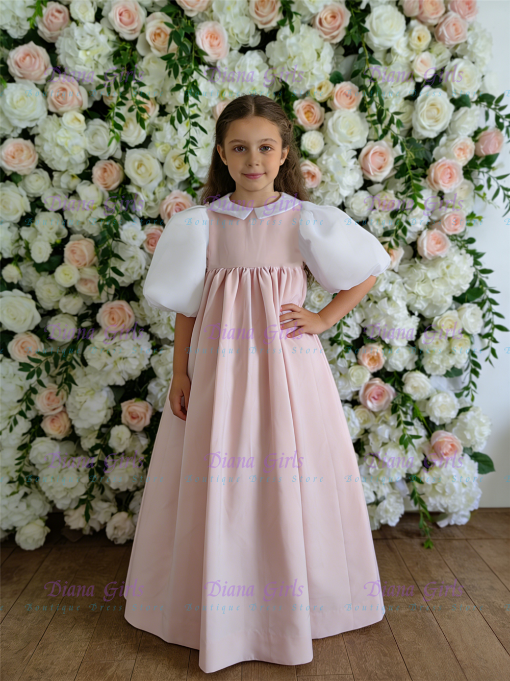Lovely Quality Flower Girl Dre - Embroidery Design Love ulasan dan harga