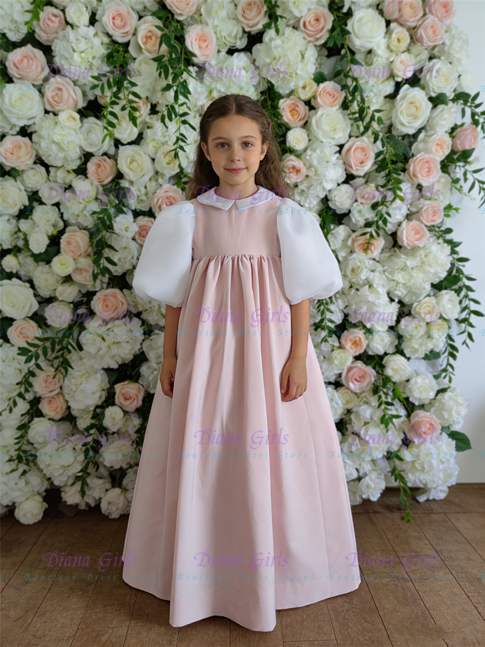 Lovely Quality Flower Girl Dre - Embroidery Design Love ulasan dan harga