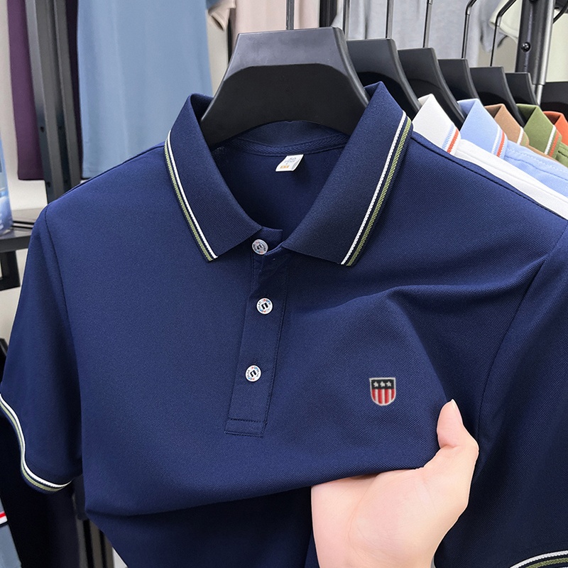 Ice Silk Men's Quick-dry Polo  - Embroidery Premium ulasan dan harga