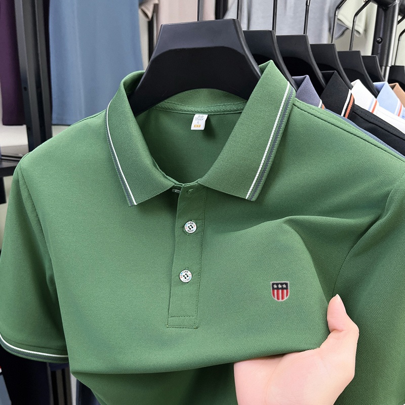 Ice Silk Men's Quick-dry Polo  - Embroidery Premium ulasan dan harga