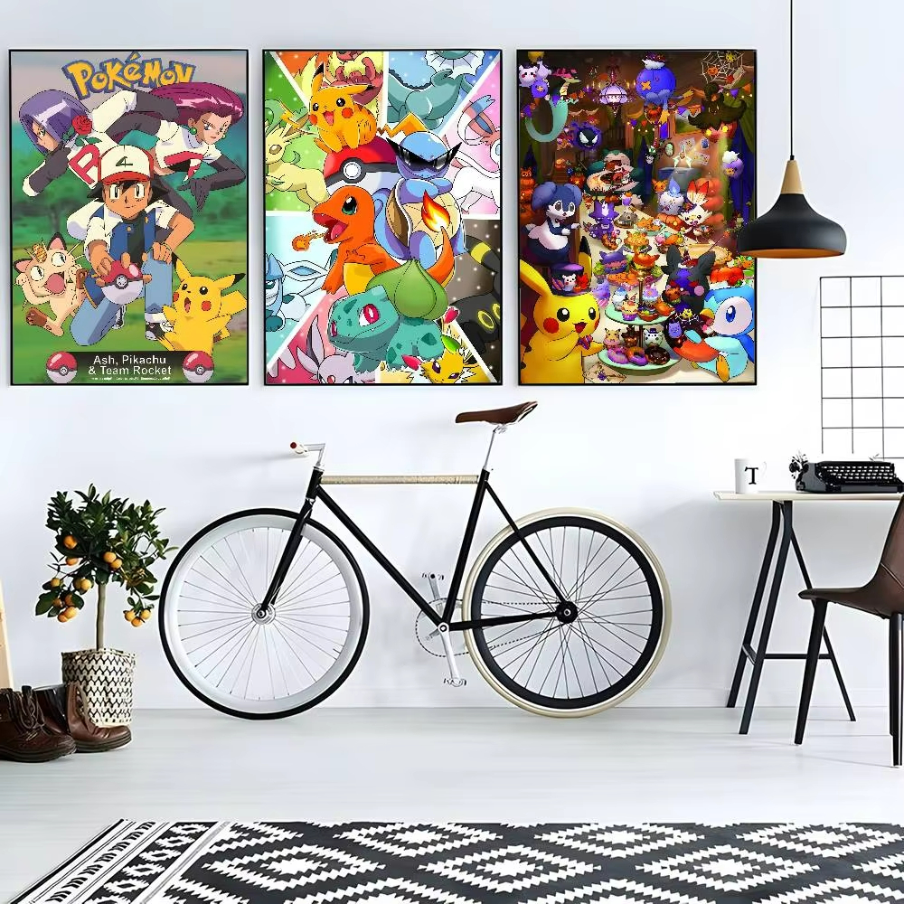 1pc frameless Cartoon Pokemon  - Embroidery Charm ulasan dan harga
