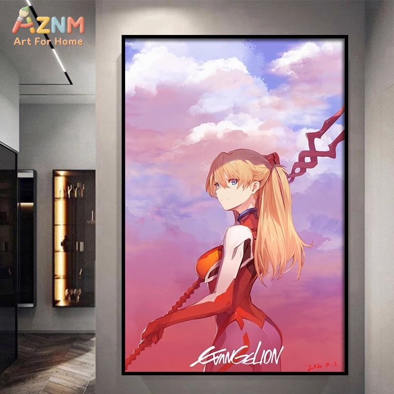 AZNM Neon Genesis Evangelion A - Embroidery Wall Art ulasan dan harga