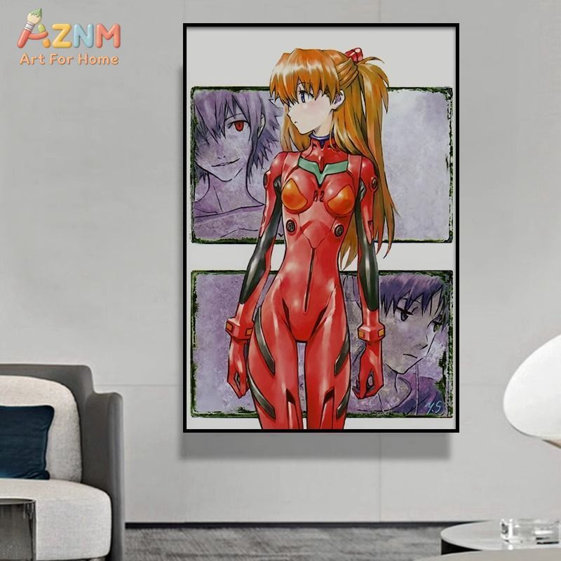 AZNM Neon Genesis Evangelion A - Embroidery Wall Art ulasan dan harga