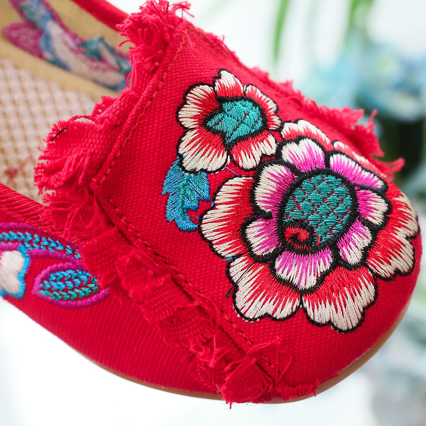 Woman Woven Shoes New Ethnic S - Embroidery Style ulasan dan harga