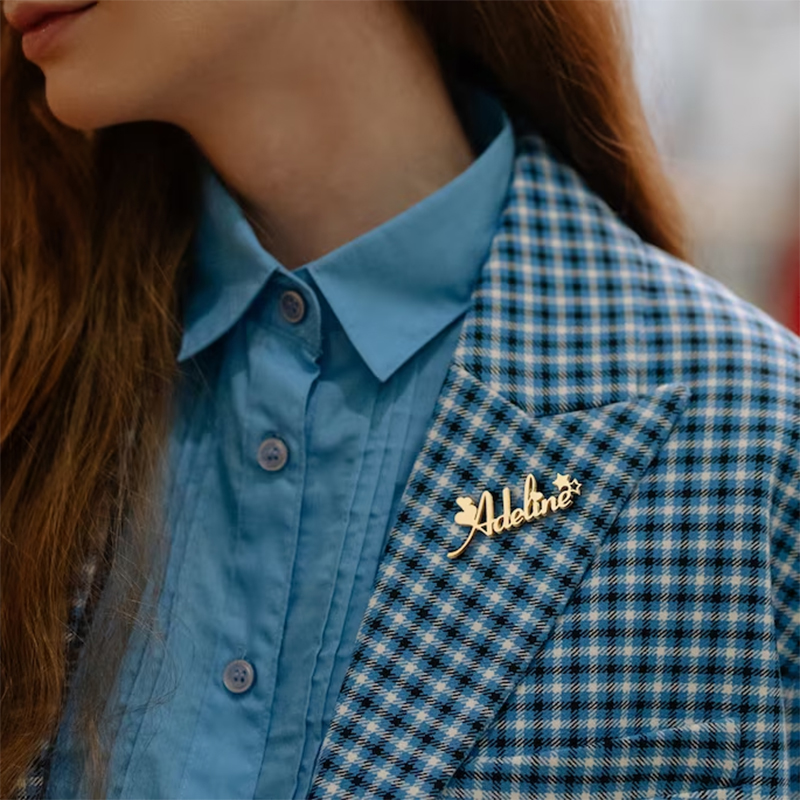 New Custom Name Brooch Letters - Embroidery Name ulasan dan harga