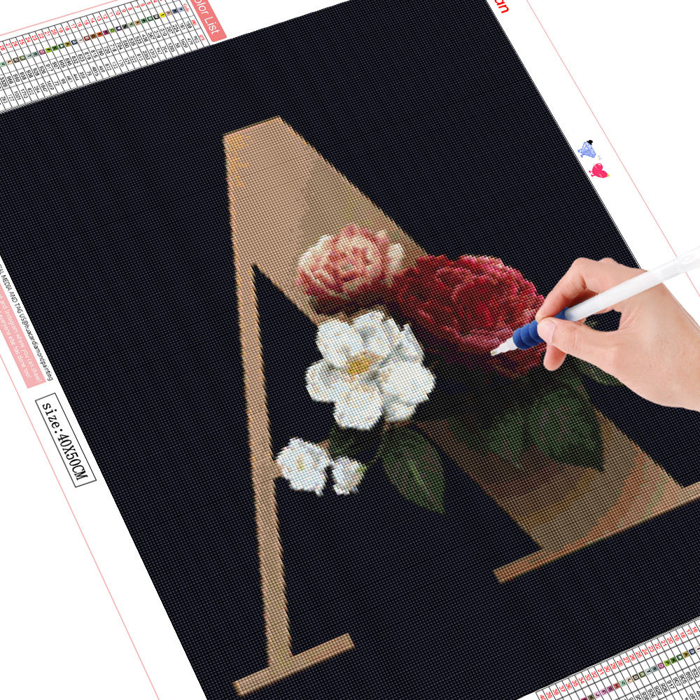 Frameless, Diamond Painting Ki - Embroidery Letter ulasan dan harga