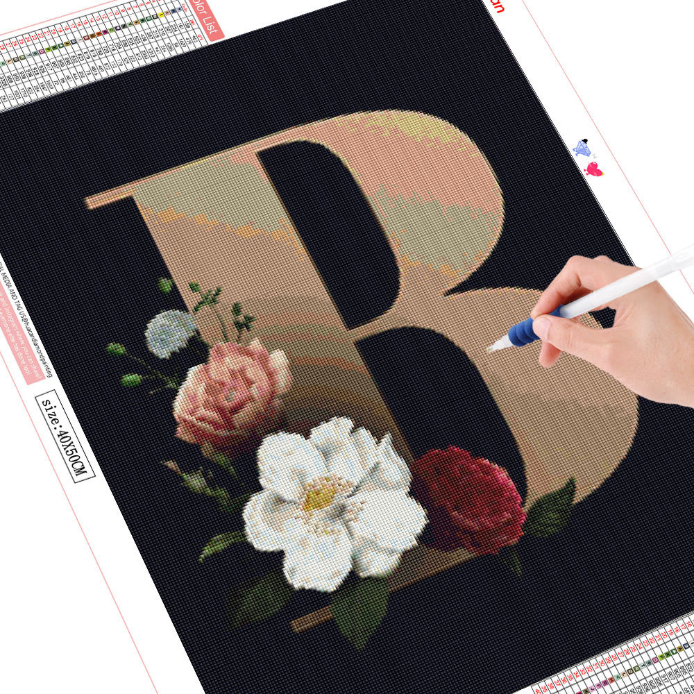 Frameless, Diamond Painting Ki - Embroidery Letter ulasan dan harga