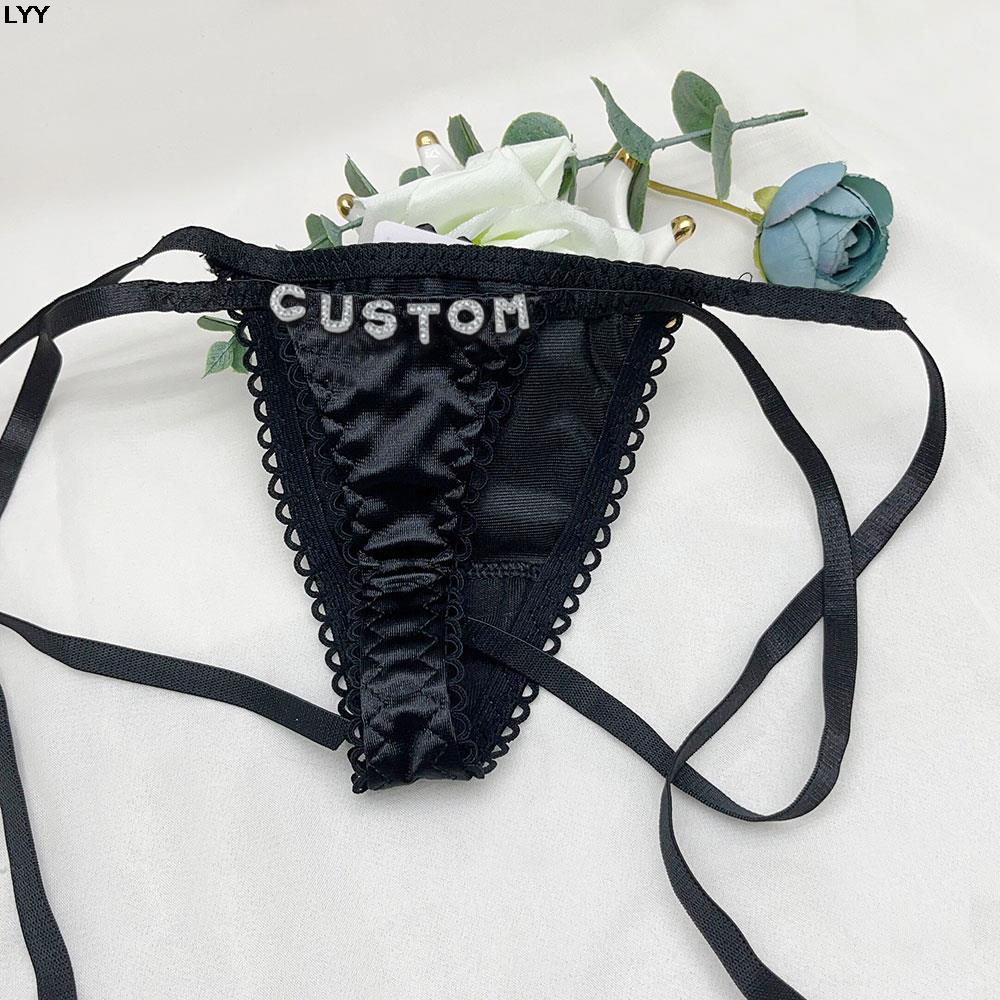 Custom Name Thongs Triangle Br - Embroidery Name ulasan dan harga
