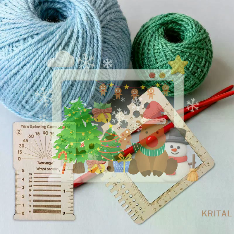 Wood Knitting Needle Gauge Squ - Embroidery Floss ulasan dan harga