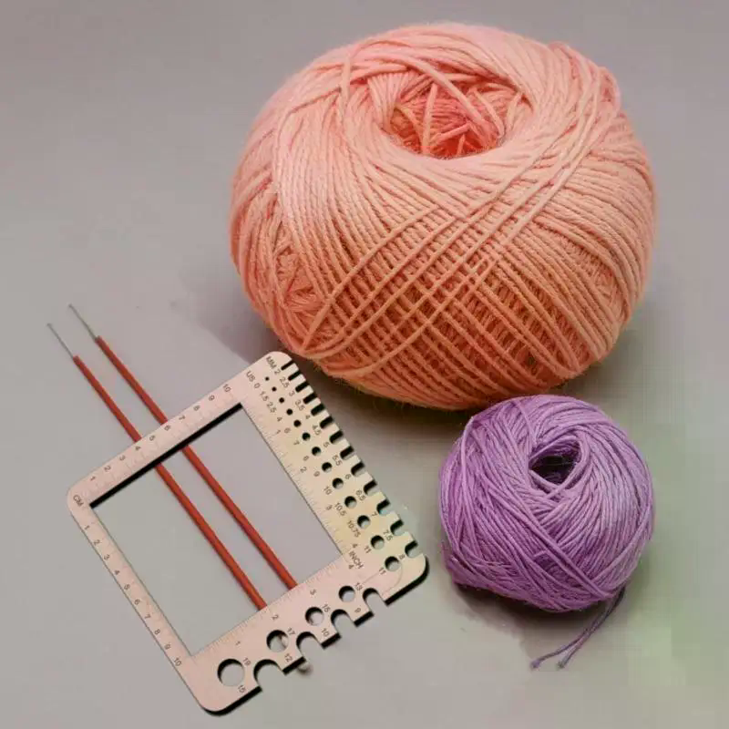 Wood Knitting Needle Gauge Squ - Embroidery Floss ulasan dan harga