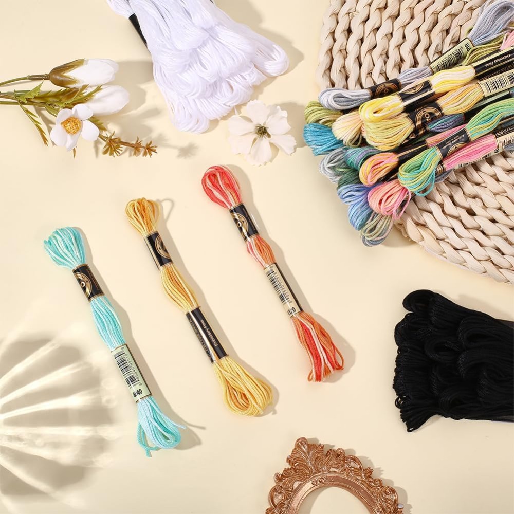 42 Skeins Polyester Embroidery - Embroidery Floss ulasan dan harga