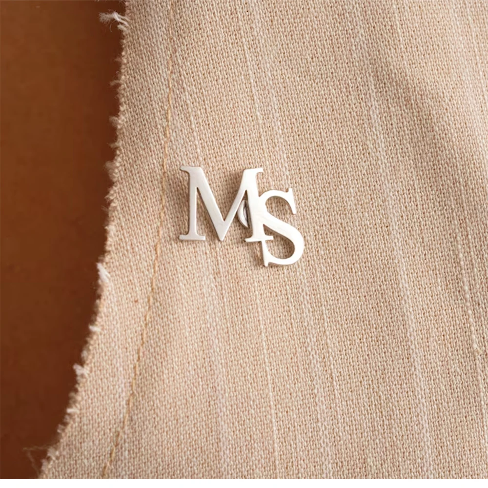 Custom Initial Brooches for Wo - Embroidery Name ulasan dan harga