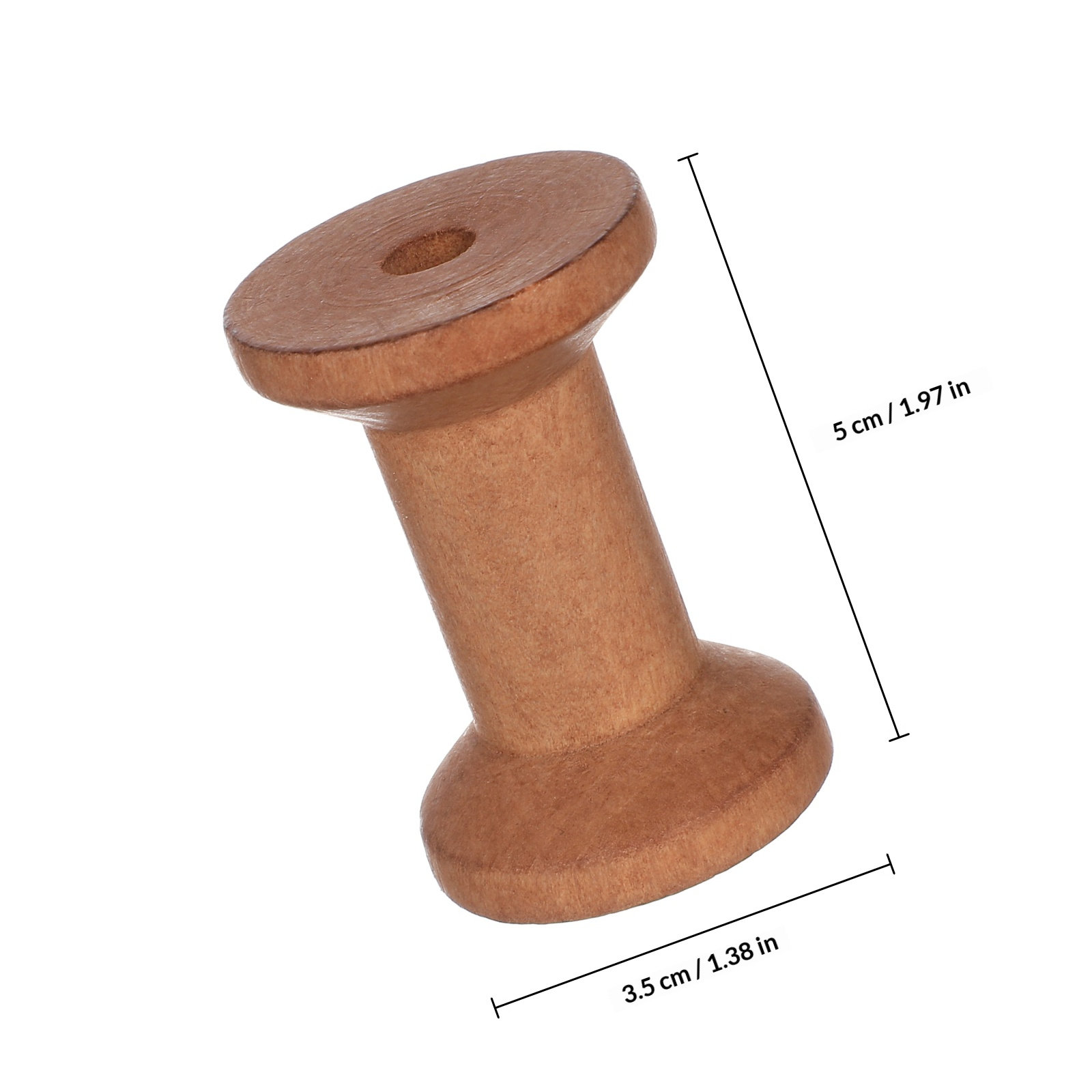 20Pcs Empty Wood Spools Thread - Embroidery Charm ulasan dan harga