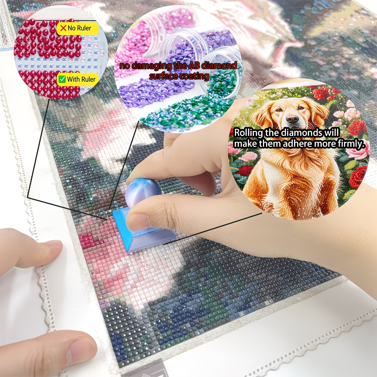3D Printed Diamond Painting Ro - Embroidery Kit Starter ulasan dan harga