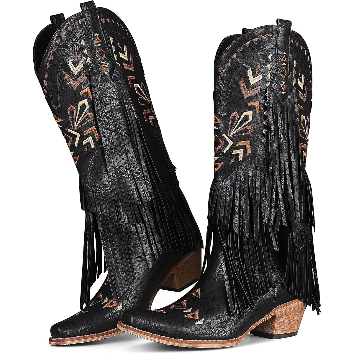 Women's Mid-calf Boots Retro W - Embroidery Design ulasan dan harga