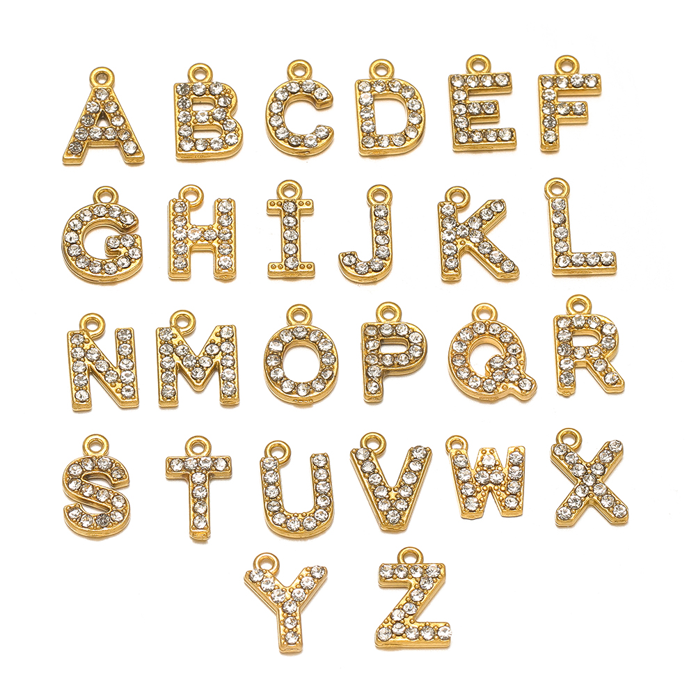 5pcs Stainless Steel Gold Rhin - Embroidery Charm ulasan dan harga