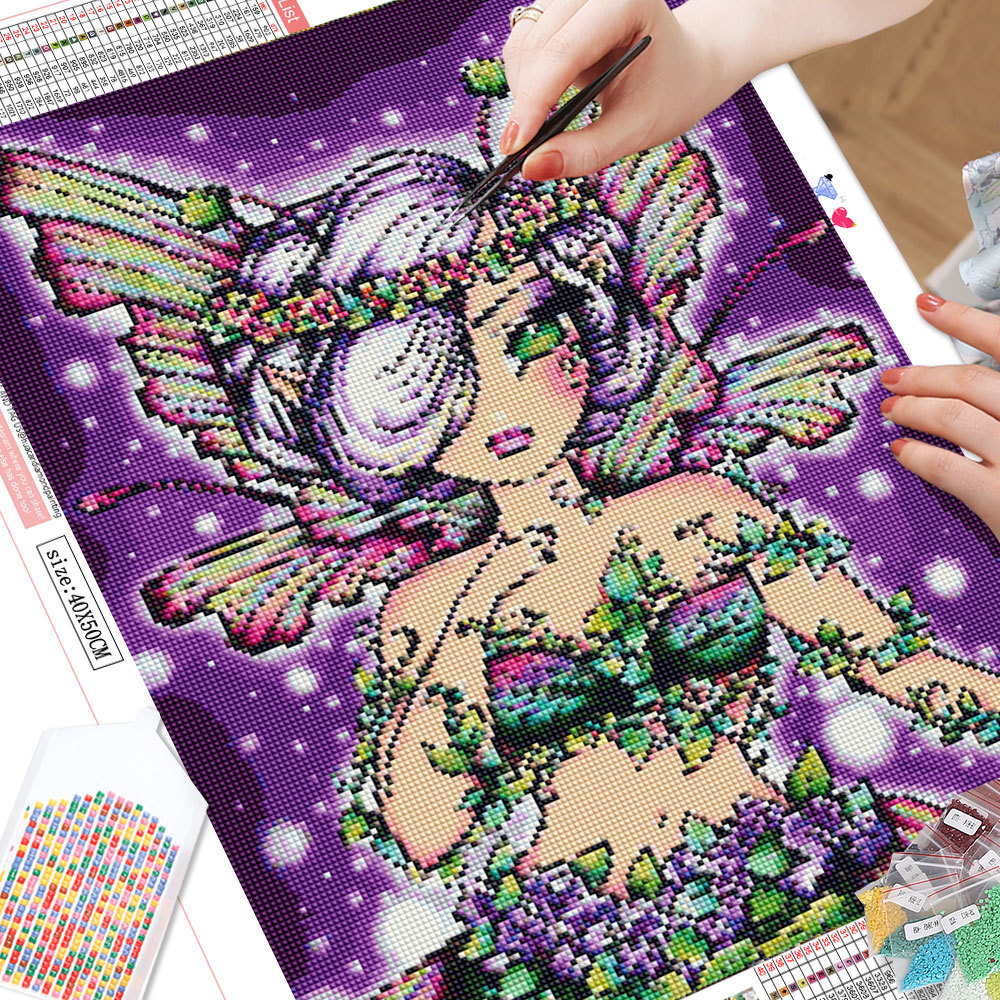 Frameless, 5D Portrait Diamond - Embroidery Wall Art ulasan dan harga